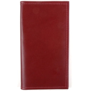 Checkbook Folded Red Exterior