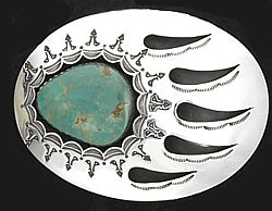 Bear Claw with Turquoise Stone – Moonshine Leather Company