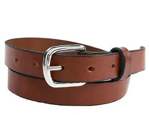 Plain Leather Custom Belt Light Brown .75" wide