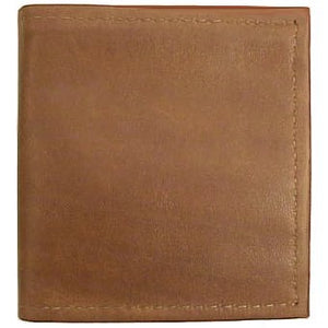 Canary Tan Bi-fold Leather Credit Card wallet holds up to 8 credit cards and 2 additional vertical pockets on the inside of the wallet. Full length bill holder and 1 horizontal vinyl picture insert. Size 4.25" x 4.50" folded.