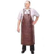 Heavy duty extra-tall leather apron with cross back straps and a tie at the waist. Extra tall length 44" long x 24.5" wide