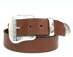 Western Amarillo Silver buckle set includes: Buckle, Keeper and Tip. 