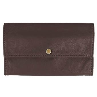 CLUCI Women's Slim Designer Leather Trifold Wallet