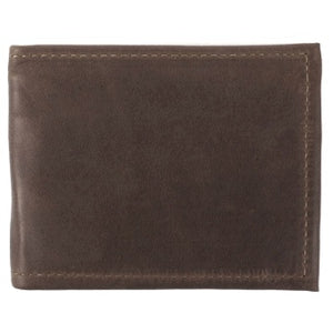 Chocolate Deluxe Bi-fold Leather Wallet offers a total of 10 ID and credit card slots and a full length divided bill compartment. Folded size 3.5" x 4.5"