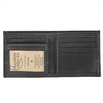 Bi-Fold Leather Credit Card and ID Wallet