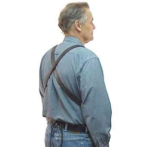 Heavy duty leather apron with 3 riveted pockets, cross back straps and ties at the waist. Regular length 28" long x 24.5" wide