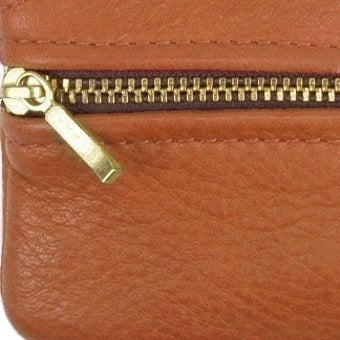 Leather Zipper Pouch - Made in USA - 9 x 5
