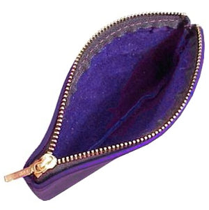 opened zippered pouch