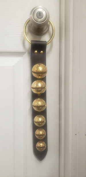 Door Hanger 6 Graduating Brown/Brass