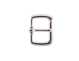 Our roller buckle comes in either brass or silver.