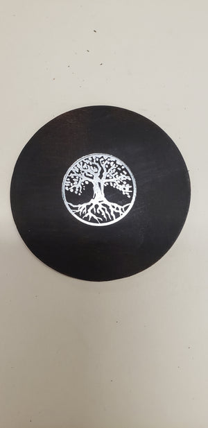 Hot Pad Tree of Life Silver Foil