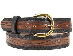 Custom Checker Board Pattern Leather Belt | $79 - $85
